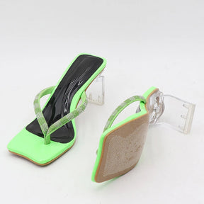 SANDÁLIA MULE TURQUESA VERDE