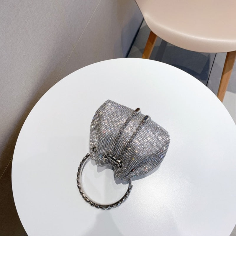 BOLSA SAFIRA PRATA 15CM