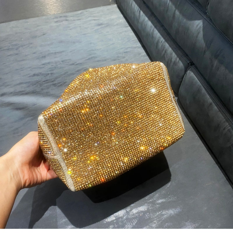 BOLSA SAFIRA DOURADA 15CM