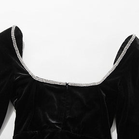 VESTIDO LUNA PRETO VELUDO