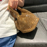 BOLSA CRISTAL DOURADA