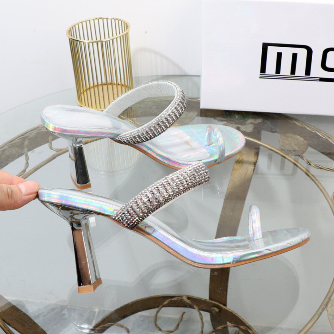 SANDÁLIA MULE BRIZO PRATA