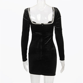 VESTIDO LUNA PRETO VELUDO