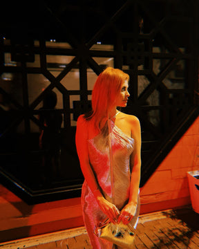 VESTIDO GIZELLA PRATEADO