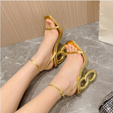 SANDÁLIA SOFFI DOURADA