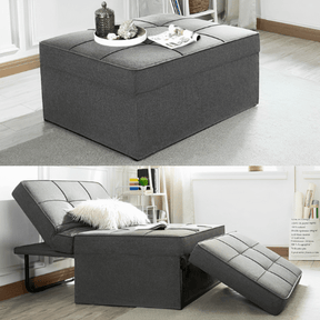 Puff Confort Multifuncional 3 em 1 + 2 Travesseiros Brinde