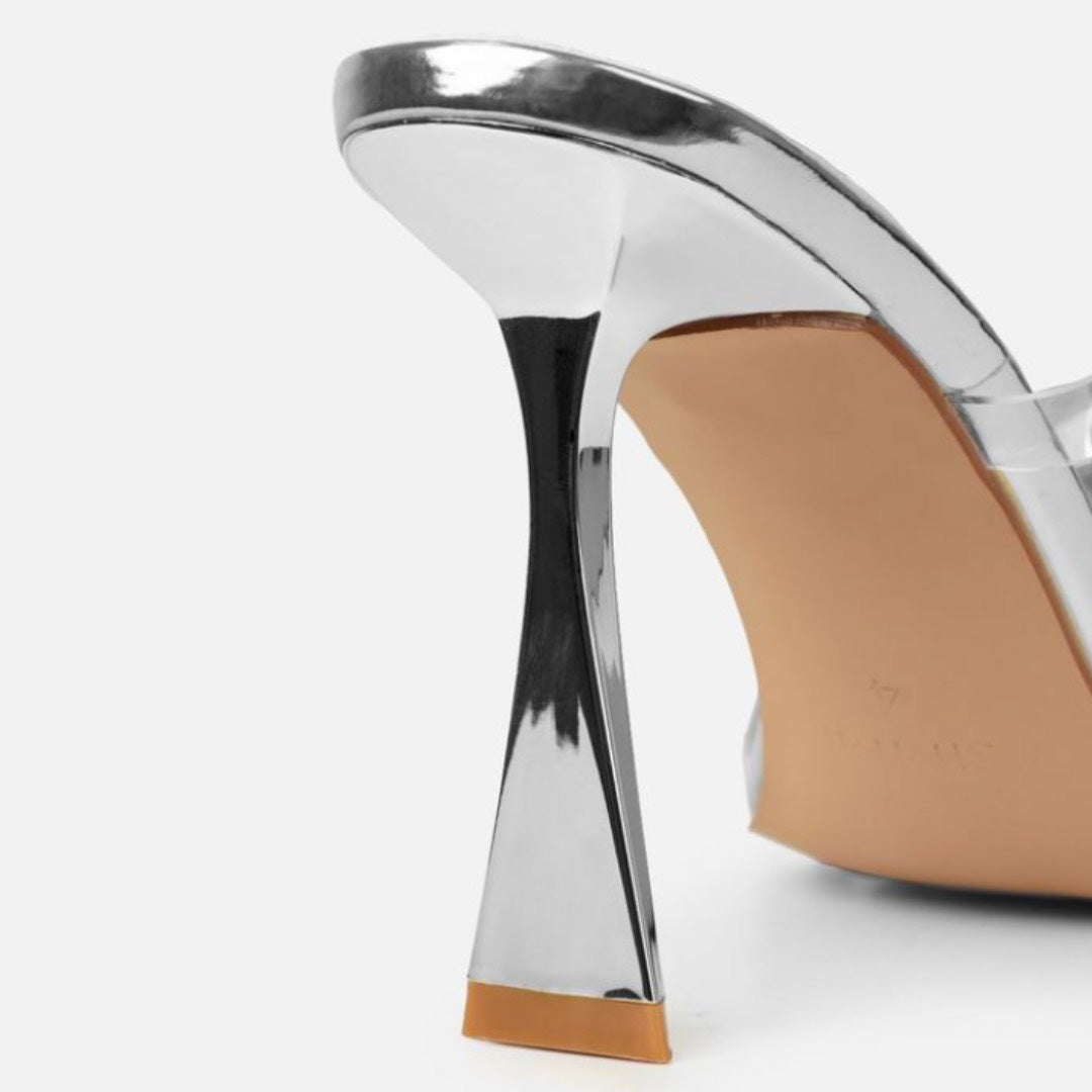 SANDÁLIA MULE LAYLA PRATA