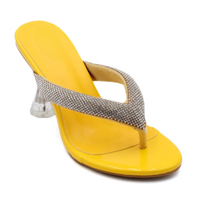 SANDÁLIA MULE FRANCESA AMARELA