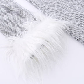 VESTIDO SHENI COM PLUMAS