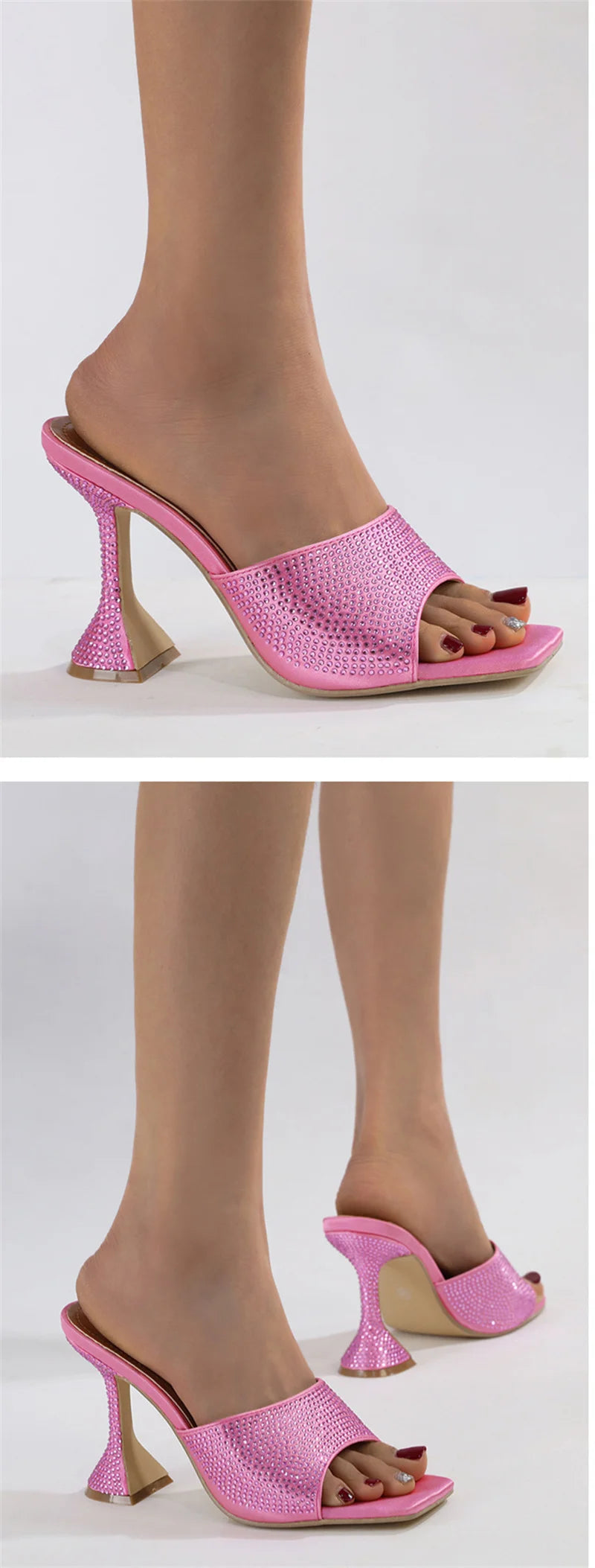 SANDÁLIA MULE OPALA ROSA