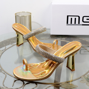 SANDÁLIA MULE BRIZO DOURADA