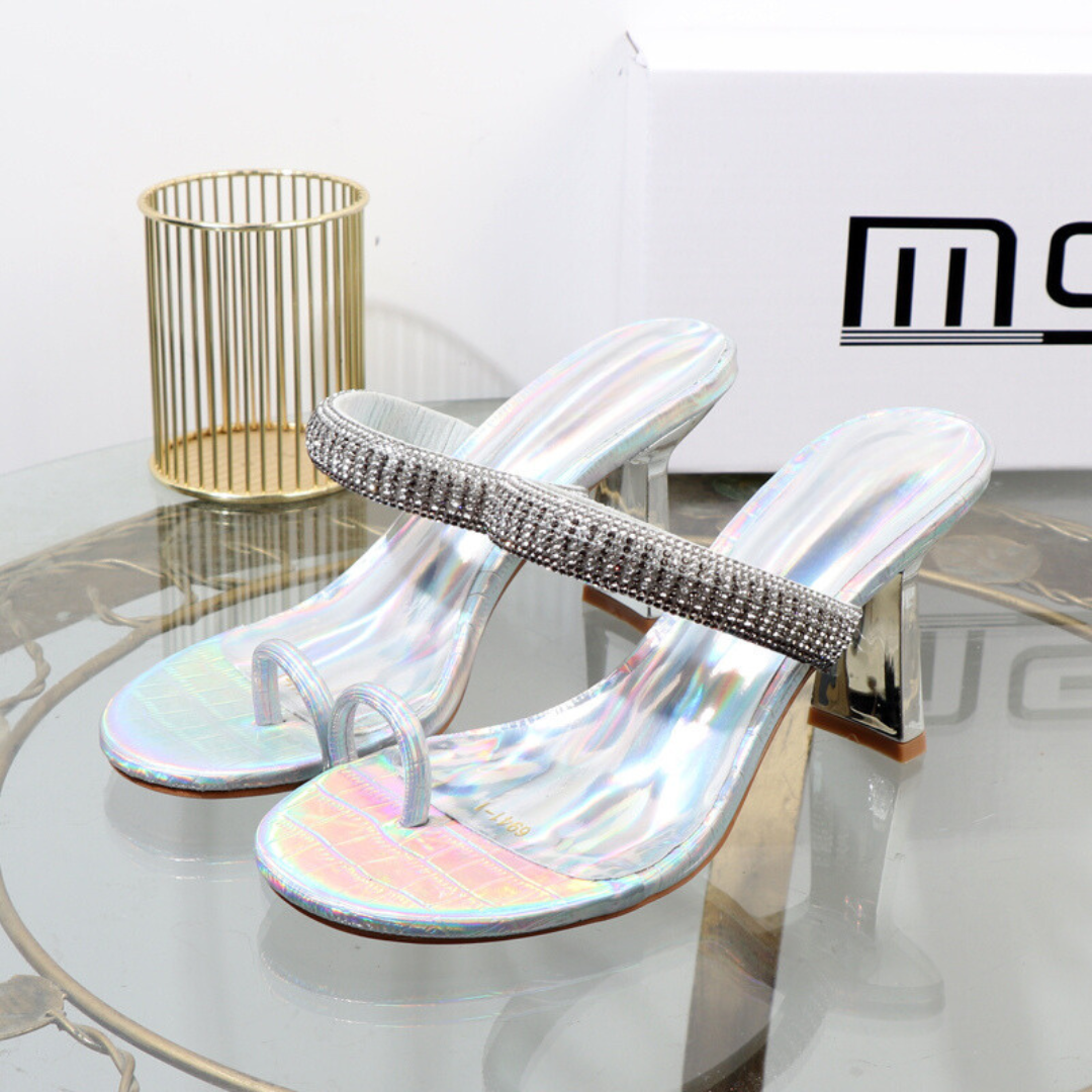 SANDÁLIA MULE BRIZO PRATA