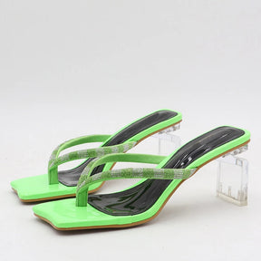 SANDÁLIA MULE TURQUESA VERDE