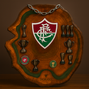 Tábua Rústica do Fluminense + Kit Churrasqueiro