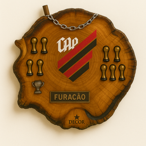 Tábua Rústica do Atletico Paranaense + Kit Churrasqueiro