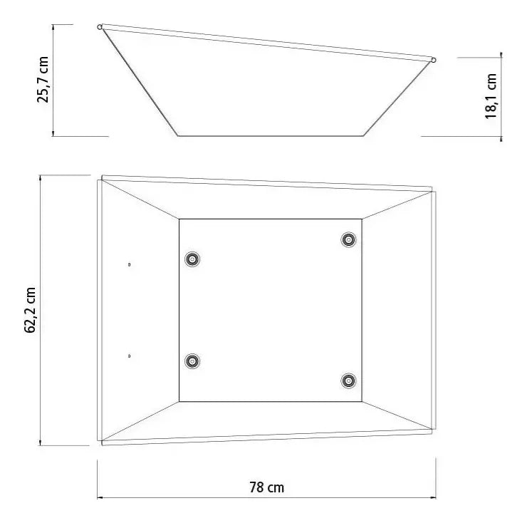 Kit Carrinho De Mão Extra Forte 65L Carriola + Pa de bico + Enxada + Cavadeira