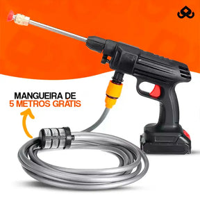 Lavadora de Pressão Portátil Sem Fios + Mangueira de 5M de Brinde - PowerWash™
