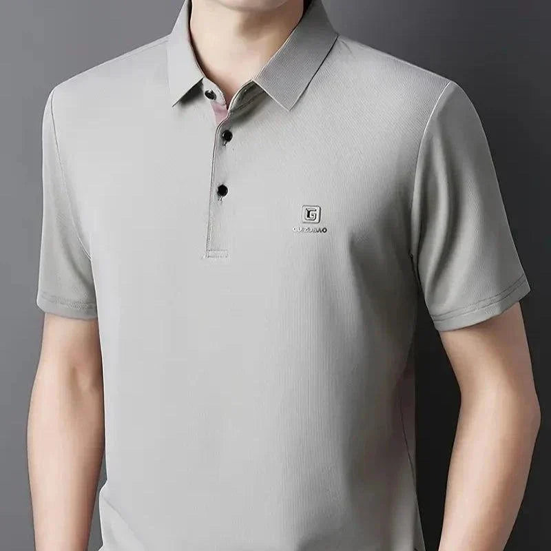 [Leve 5, Pague Só 3] Kit de Camisas Polo Masculinas Valder Premium em Seda Mulberry, Poliéster e Elastano