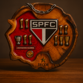 Tábua Rústica do São Paulo + Kit Churrasqueiro