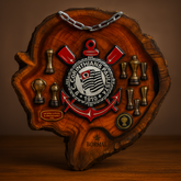 Tábua Rústica do Corinthias + Kit Churrasqueiro