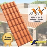 Kit Telha PVC Cerâmica 2,42x0,88m - Direto da Fabrica