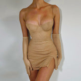 VESTIDO PANDORA CAQUI BEGE