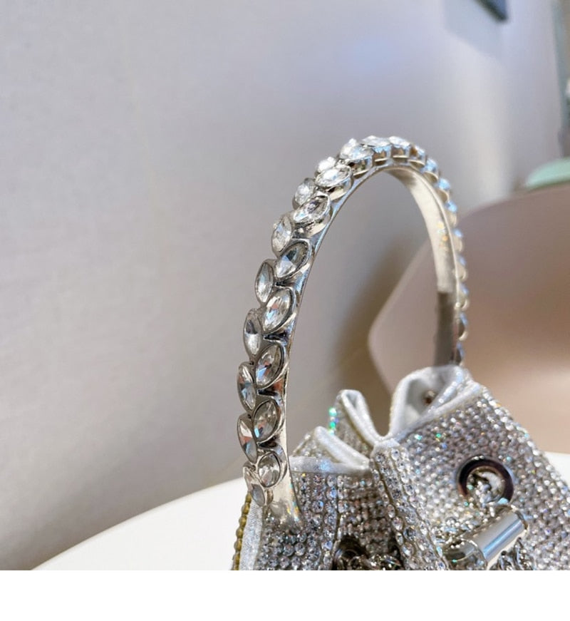 BOLSA SAFIRA PRATA 19CM