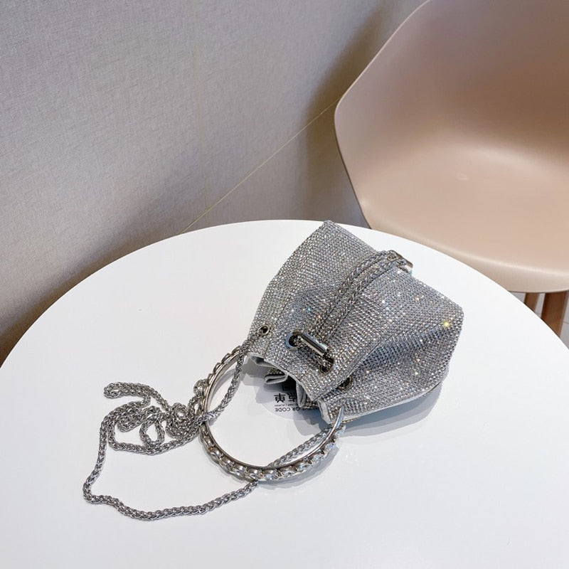 BOLSA SAFIRA PRATA 15CM