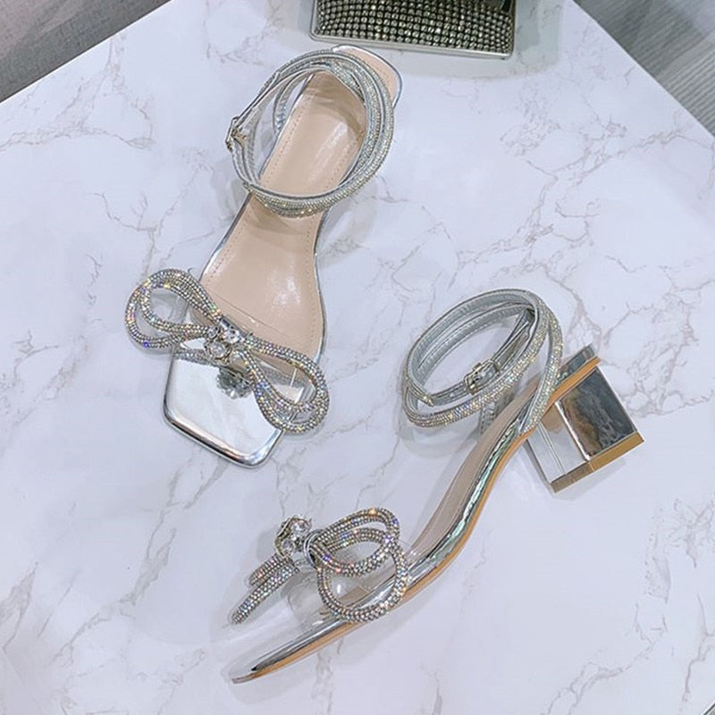 SANDÁLIA MILÃO PRATA SALTO BLOCO BAIXO