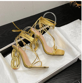 SANDÁLIA AZIZA DOURADA