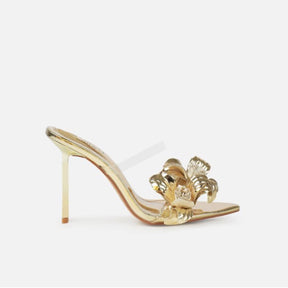 SANDÁLIA MULE LAYLA DOURADA