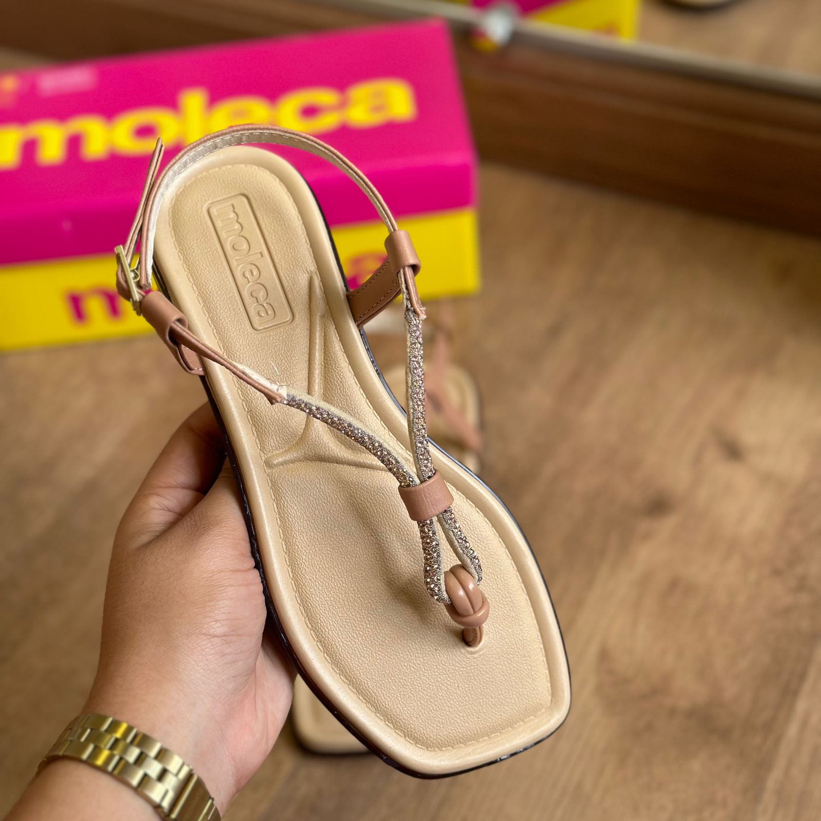 PROMOÇÃO RELÂMPAGO Sandália Rasteira Moleca - SOMENTE HOJE!