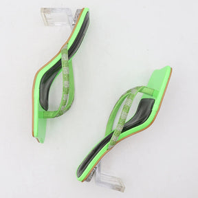 SANDÁLIA MULE TURQUESA VERDE