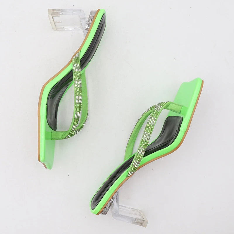 SANDÁLIA MULE TURQUESA VERDE