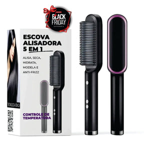 Escova Quente Alisadora - Liso Perfeito