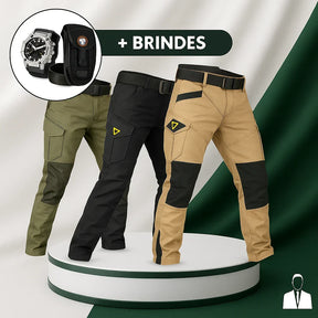 [Leve 3 Pague 2] Calça Militar Vektor Lionor RipStop + Brindes: Relógio, Cinto e Mini Bag