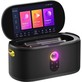 Mini Caixa de Som Portátil Com Karaokê e Tela Multimidia Wifi (Edição 2025)